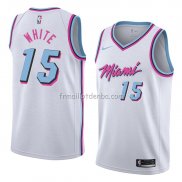 Maillot Miami Heat Okaro White Ville 2018 Blanc