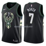 Maillot Milwaukee Bucks Thon Maker Statehombret 2017-18 7 Negro