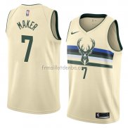 Maillot Milwaukee Bucks Thon Maker Ville 2018 Crema