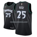 Maillot Minnesota Timberwolves Derrick Rose Classic 2018 Noir