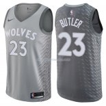 Maillot Minnesota Timberwolves Jimmy Butler Ville 23 Gris