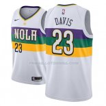 Maillot New Orleans Pelicans Anthony Davis Ciudad 2018-19 Blanc