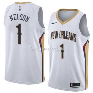 Maillot New Orleans Pelicans Jameer Nelson Association 2018 Blanc