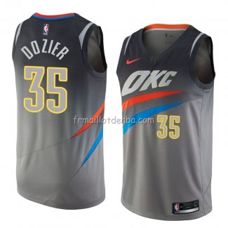 Maillot Oklahoma City Thunder Pj Dozier Ville 2018 Gris