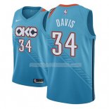 Maillot Oklahoma City Thunder Tyler Davis Ciudad 2018-19 Bleu