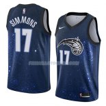 Maillot Orlando Magic Jonathon Simmons Ciudad 2018 Bleu