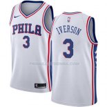 Maillot Philadelphia 76ers Allen Iverson Association 2017-18 3 Blanc