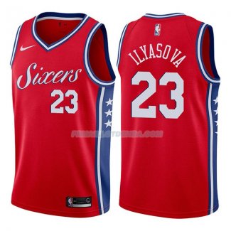 Maillot Philadelphia 76ers Ersan Ilyasova Statehombret 76er 2017-18 23 Rojo