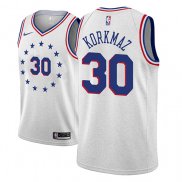 Maillot Philadelphia 76ers Furkan Korkmaz Earned 2018-19 Gris