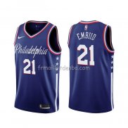 Maillot Philadelphia 76ers Joel Embiid Ville 2019-20 Bleu