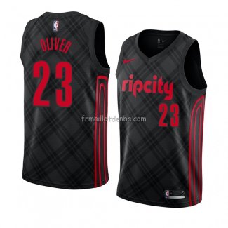 Maillot Portland Trail Blazers Cameron Oliver Ville 2018 Noir