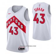 Maillot Tornto Raptors Pascal Siakam Association 2020-21 Blanc