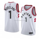 Maillot Toronto Raptors Eric Moreland Association 2018 Blanc