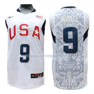 Maillot Usa 2008 Wade Blanc