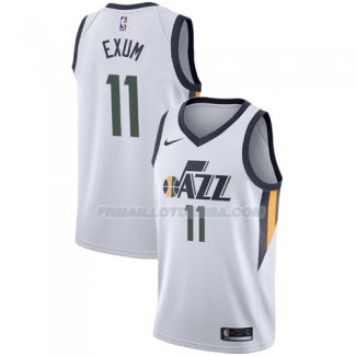 Maillot Utah Jazz Dante Exum Association 2017-18 11 Blanc