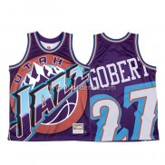 Maillot Utah Jazz Rudy Gobert Mitchell & Ness Big Face Volet