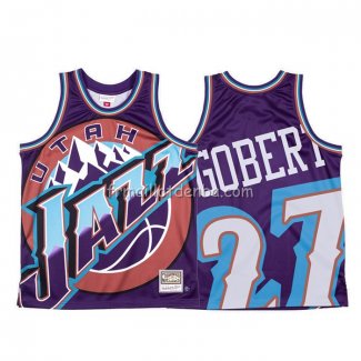 Maillot Utah Jazz Rudy Gobert Mitchell & Ness Big Face Volet