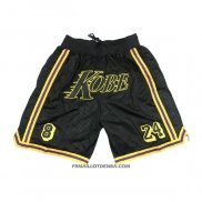 Short Los Angeles Lakers Kobe Bryant Noir