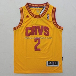 Enfants Maillot Basket Cleveland Cavaliers Lrving 2 Jaune