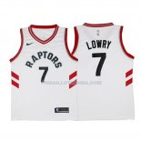 Maillot Basket Authentique Toronto Raptors Lowry 2017-18 7 Blanc
