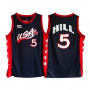 Maillot Basket Basket USA 1996 Hili 5 Noir