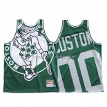 Maillot Boston Celtics Personnalise Mitchell & Ness Big Face Vert