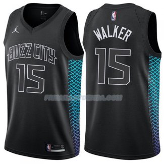 Maillot Charlotte Hornets Kemba Walker Ciudad 2018 Noir