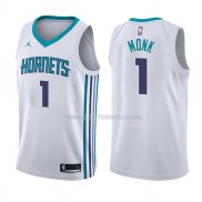 Maillot Charlotte Hornets Malik Monk Association 2017-18 1 Blancoo