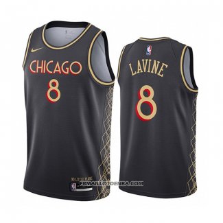 Maillot Chicago Bulls Zach Lavine Ville 2020-21 Gris