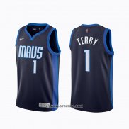 Maillot Dallas Mavericks Tyrell Terry Earned 2020-21 Bleu