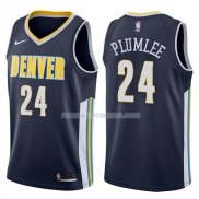 Maillot Denver Nuggets Mason Plumlee Icon 2017-18 24 Azul