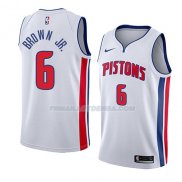 Maillot Detroit Pistons Bruce Brown Jr. Association 2018 Blanc