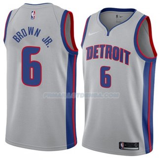 Maillot Detroit Pistons Bruce Brown Jr. Statement 2018 Gris