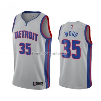 Maillot Detroit Pistons Christian Wood Statement 2020-21 Gris