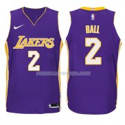 Maillot Basket Enfant Los Angeles Lakers Lonzo Ball Statement 2017-18 2 Volet