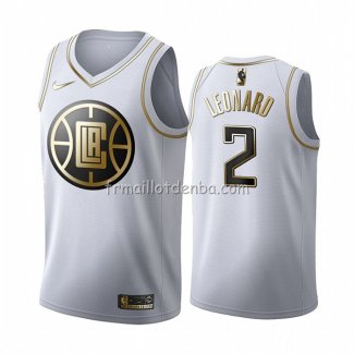 Maillot Golden Edition Los Angeles Clippers Kawhi Leonard Blanc