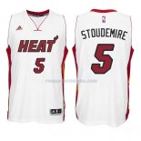 Maillot Basket Miami Heat Stoudemire 5 Blanco