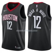 Maillot Houston Rockets Luc Mbah A Moute Statehombret 2017-18 12 Negro