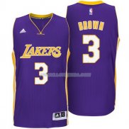 Maillot Basket Los Angeles Lakers Brown 3 Purpura