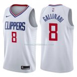 Maillot Los Angeles Clippers Danilo Gallinari Association 2017-18 8 Blancoo