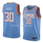 Maillot Los Angeles Clippers Mike Scott Ciudad 2018 Bleu