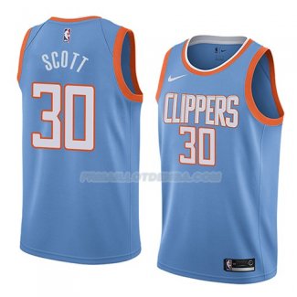 Maillot Los Angeles Clippers Mike Scott Ciudad 2018 Bleu