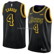 Maillot Los Angeles Lakers Alex Caruso Ville 2018 Noir