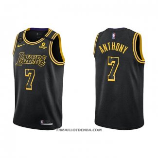 Maillot Los Angeles Lakers Carmelo Anthony NO 7 Mamba 2021-22 Noir