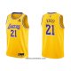 Maillot Los Angeles Lakers Joel Ayayi NO 21 75th Anniversary 2021-22 Jaune