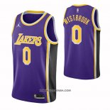 Maillot Los Angeles Lakers Russell Westbrook NO 0 Statement 2021-22 Volet