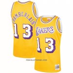 Maillot Los Angeles Lakers Wilt Chamberlain NO 13 Mitchell & Ness 1971-72 Jaune
