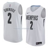 Maillot Memphis Grizzlies Kobi Simmons Ciudad 2018 Blanc