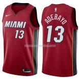 Maillot Miami Heat Bam Adebayo Statehombret 2017-18 13 Rojo