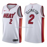 Maillot Miami Heat Wayne Ellington Association 2017-18 2 Blancoo